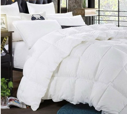 Luxe 100% katoenen dekmantel wit gansdoek voor hotelhuis
