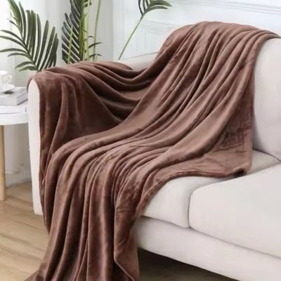 Groothandel maat 350GSM Solid Color Polar Fleece Blanket